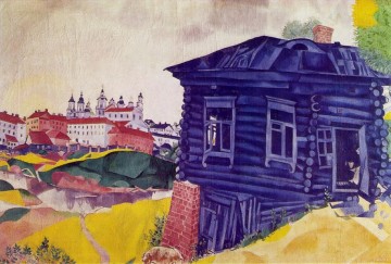 Marc Chagall œuvres - La Maison Bleue contemporaine de Marc Chagall